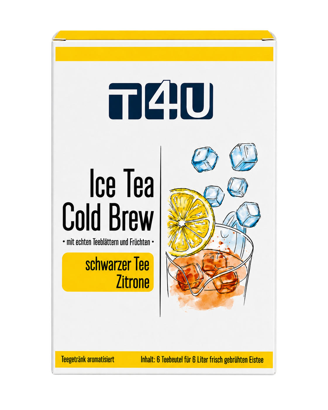 TE4U schwarzer Tee Zitrone